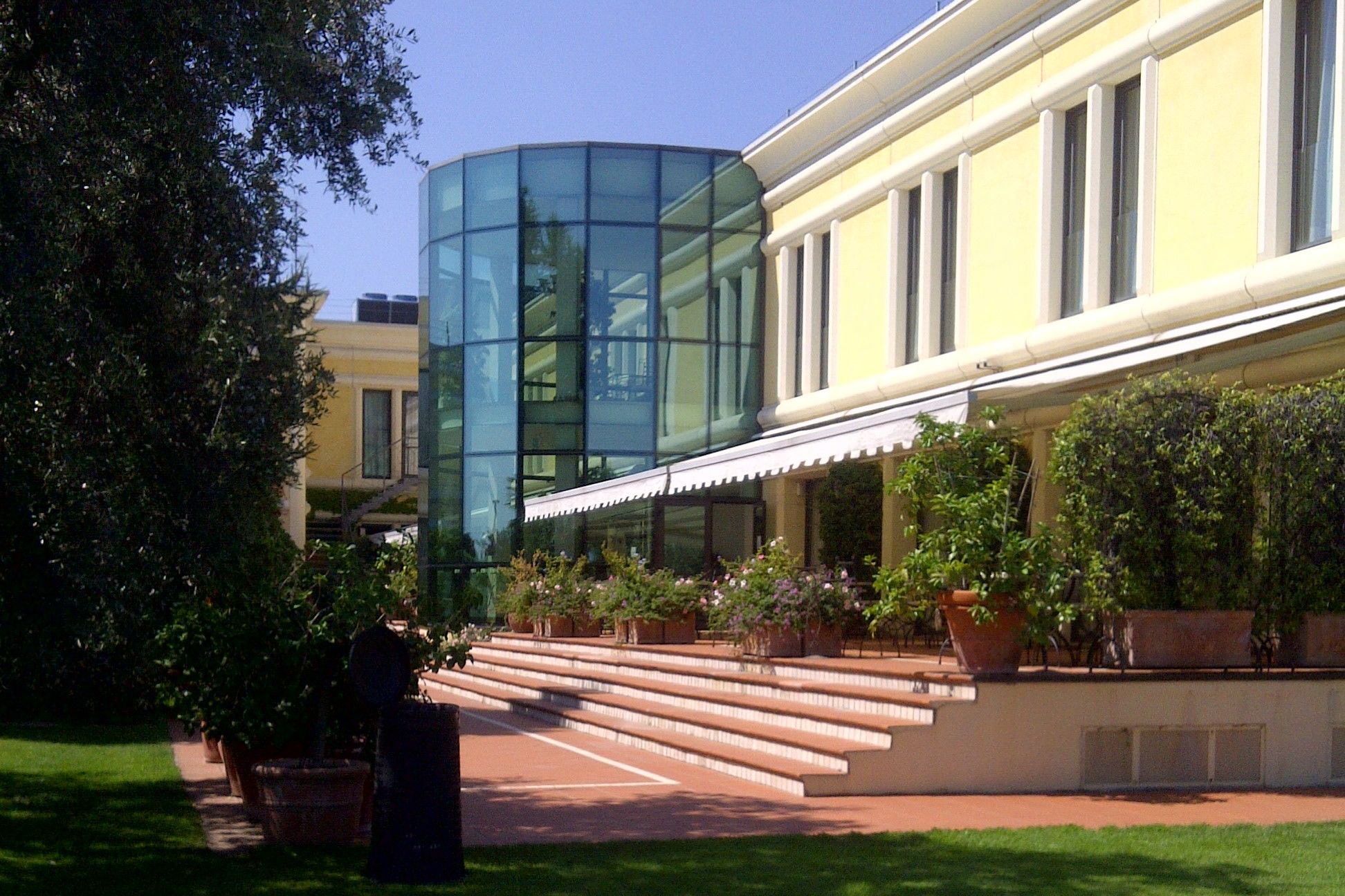 Hôtel Touring, entrée de l'hôtel, Coccaglio, Brescia, Italie