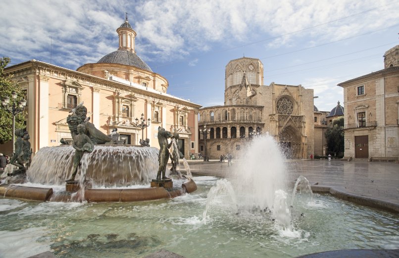 Valence, Espagne, fontaine