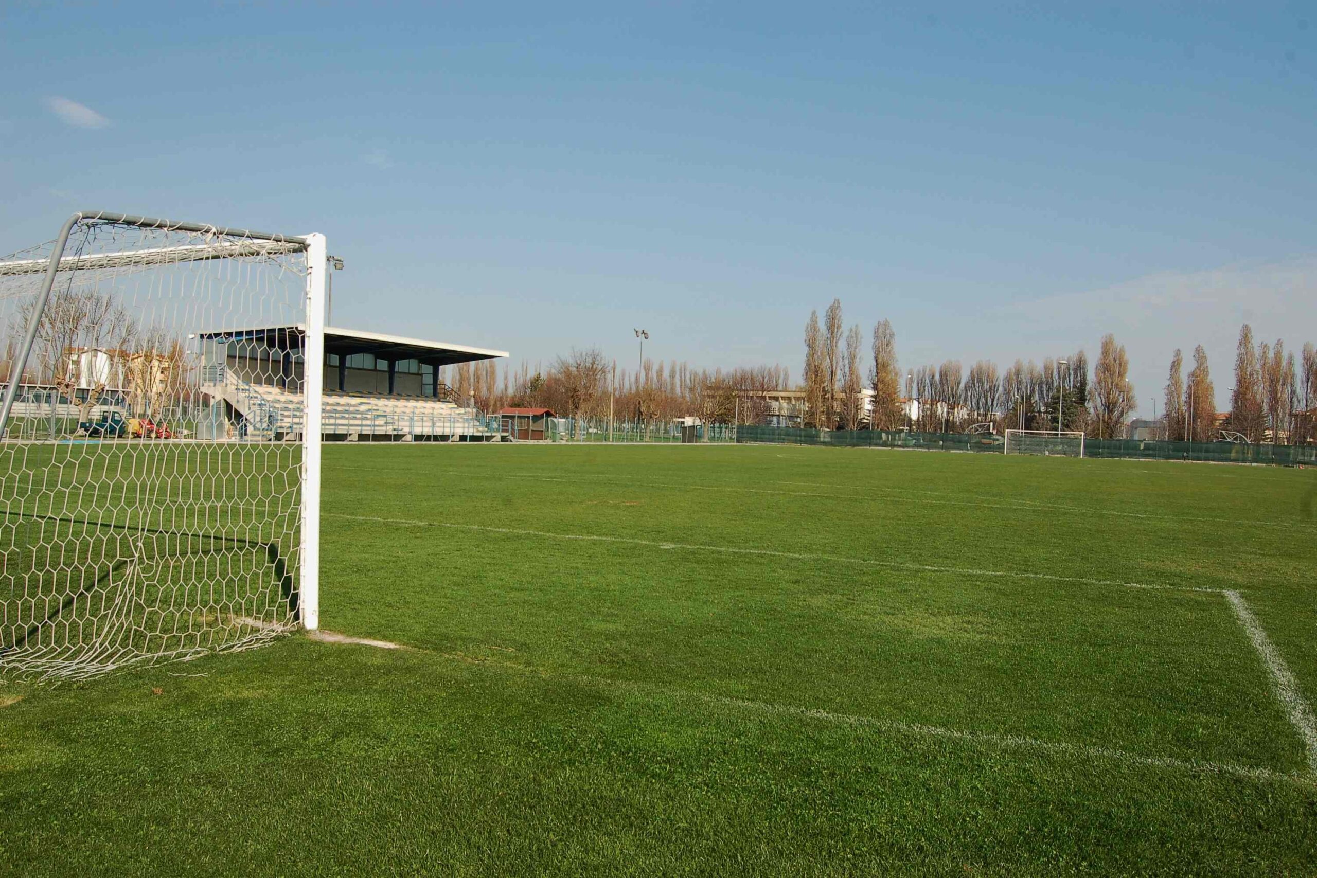Terrain de football de l'hôtel Major, Italie, avec gazon naturel