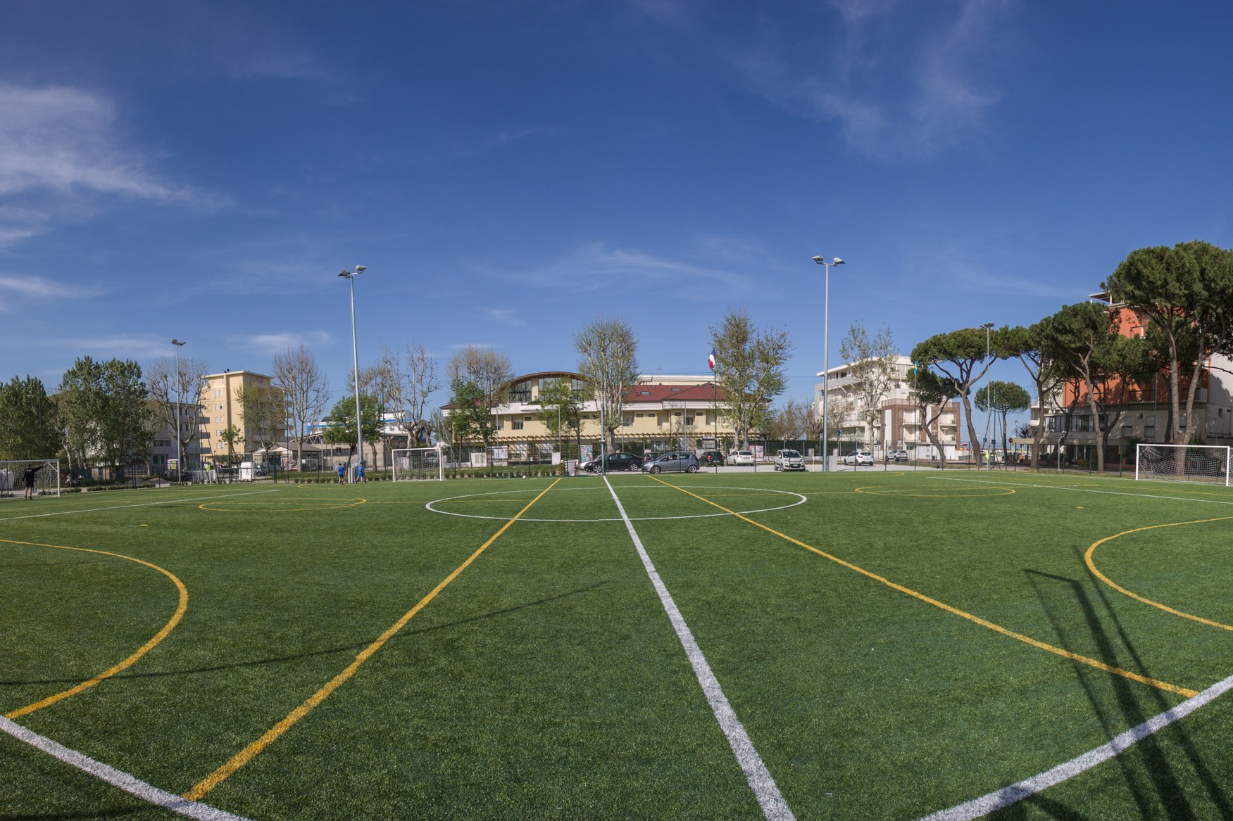 Terrain de football Adria Misano, Italie, avec gazon naturel