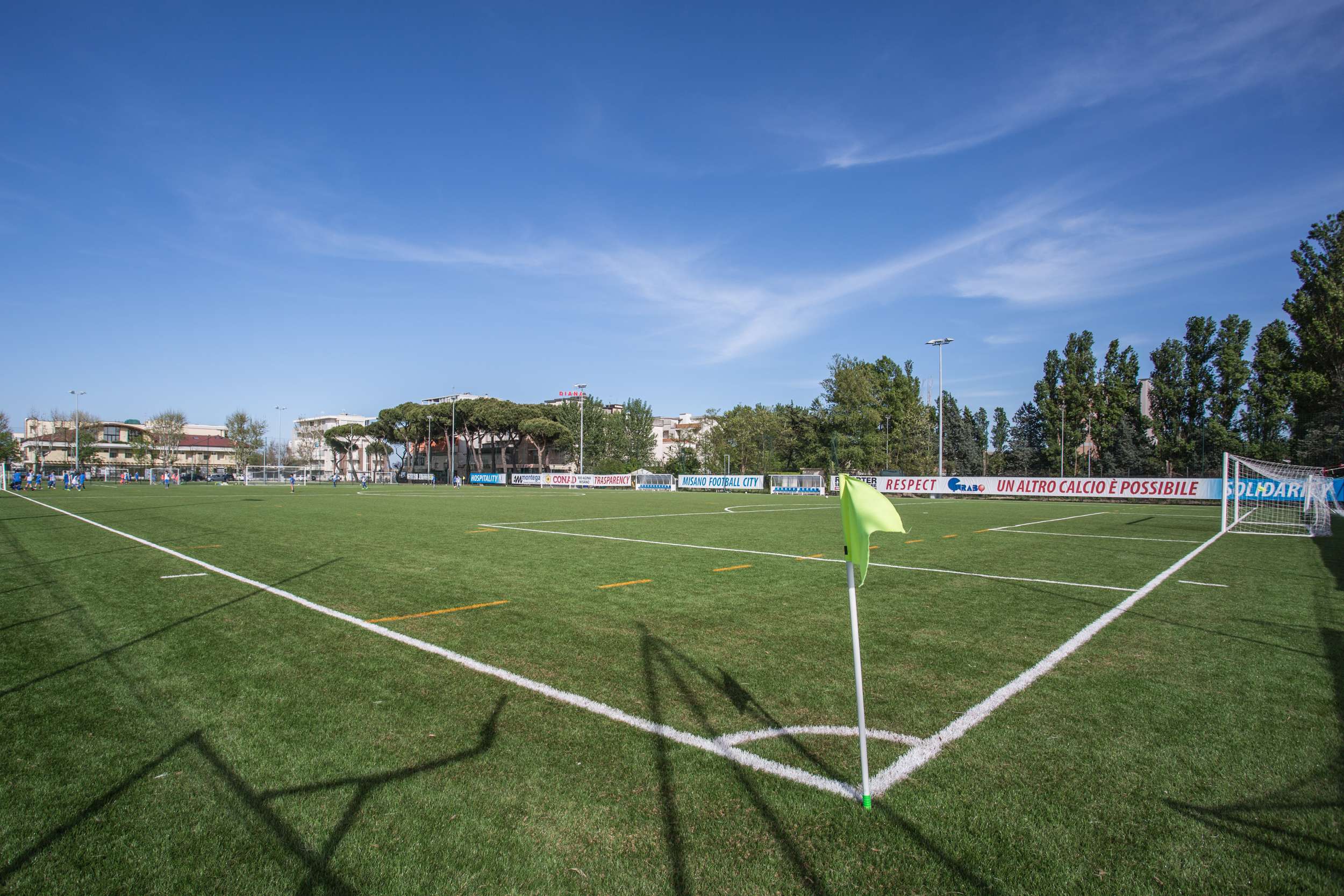 Terrain de football Adria Misano, Italie, avec gazon naturel