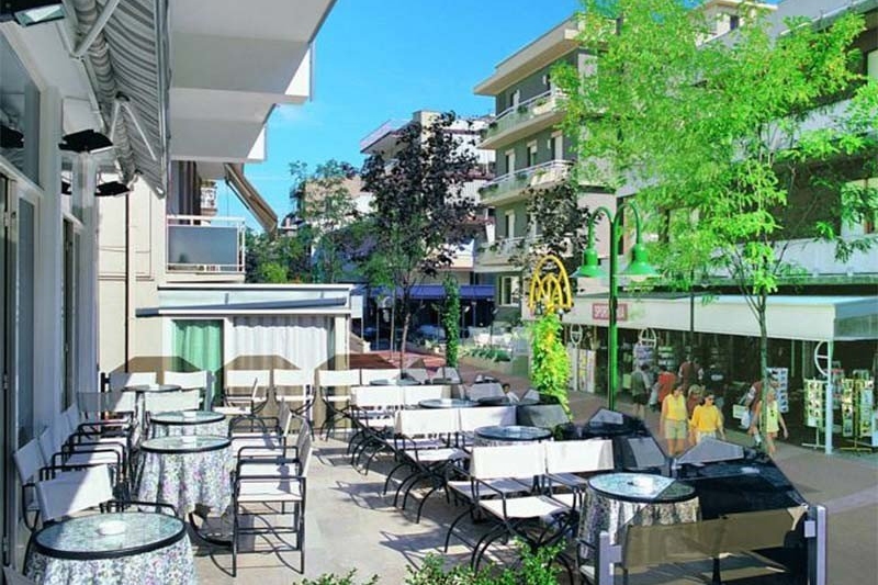 Hôtel Major, terrasse, Cattolica, Italie