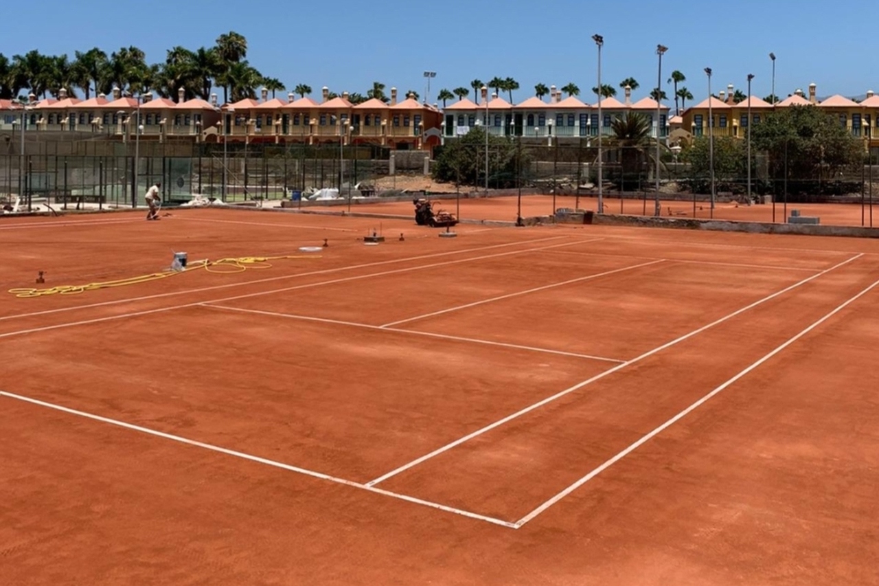 Hôtel Kumara Serenoa, court de tennis, Maspalomas, Espagne