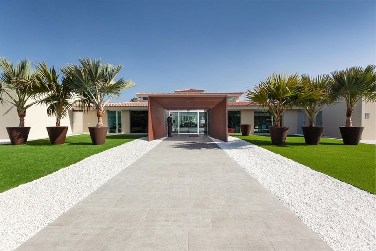 Hôtel Kumara Serenoa, entrée de l'hôtel, Maspalomas, Espagne