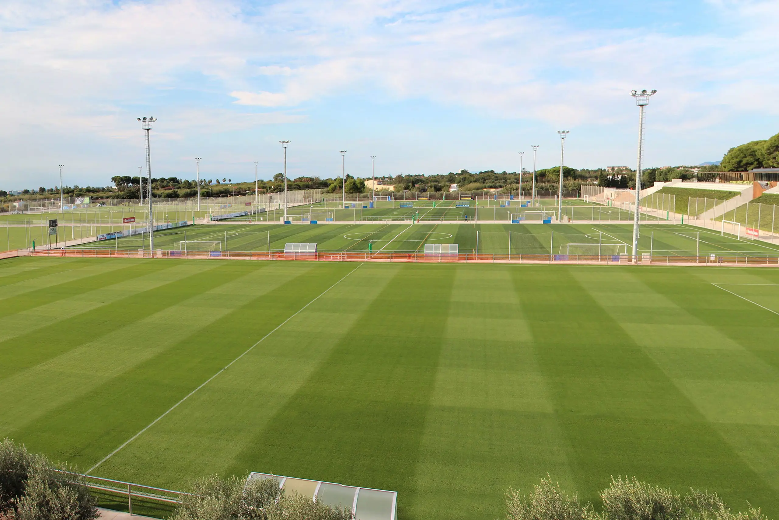 Futbol Salou, Naturrasen, am Meer, Cambrils/Salou, Spanien