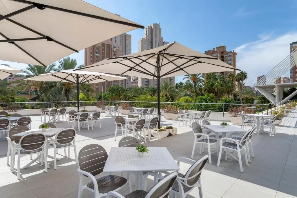 Hotel Melia Benidorm, Restaurantterrasse, Benidorm, Spanien