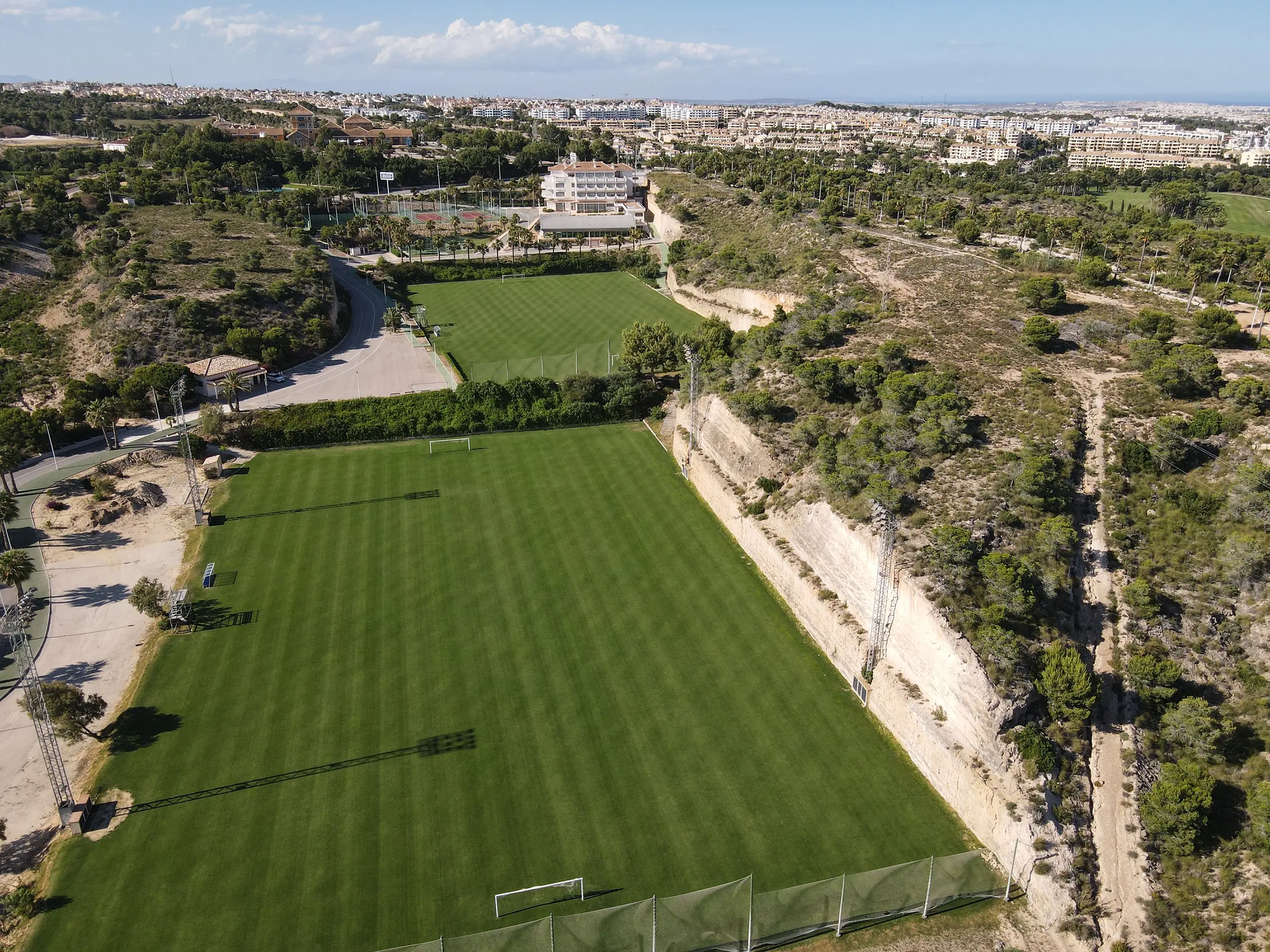 Fussball-Anlage Real Club de Golf Campoamor Resort, Spanien, mit Naturrasen