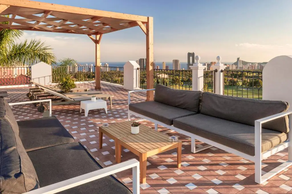 Meliá Villaitana, Terrasse, Benidorm, Spanien