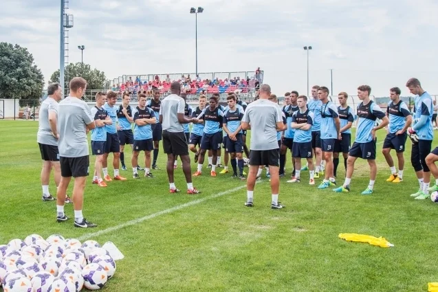 Fussball-Anlage Umag, Kroatien, mit Naturrasen