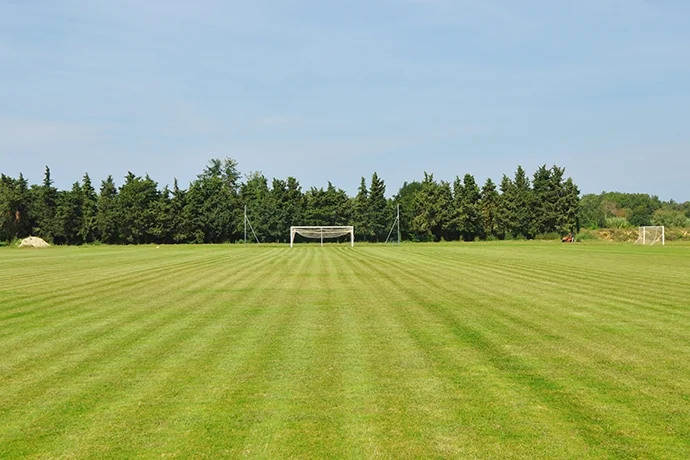 Fussball-Anlage Umag, Kroatien, mit Naturrasen