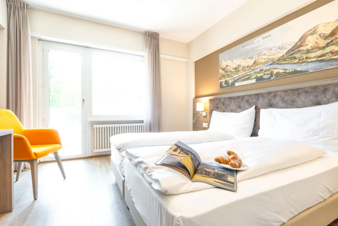 Hotel Unione Bellinzona, Doppelzimmer, Bellinzona, Schweiz