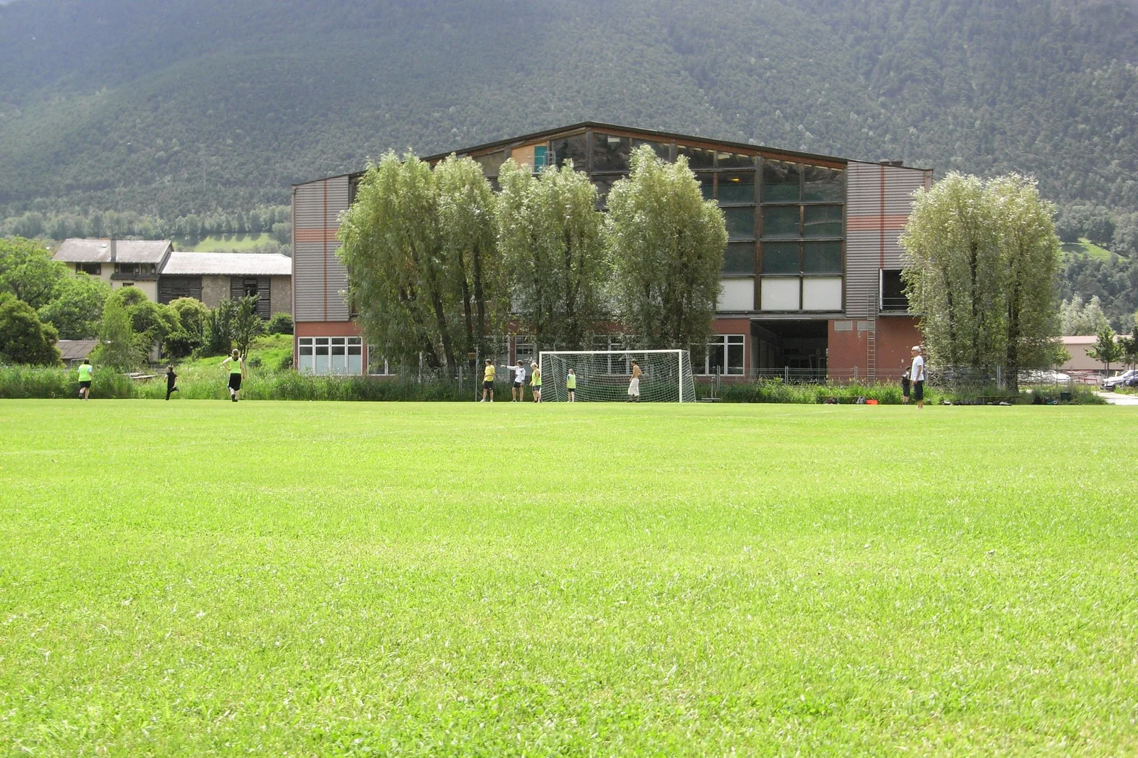 Fussball-Anlage Sportcenter Olympica, Schweiz, mit Naturrasen