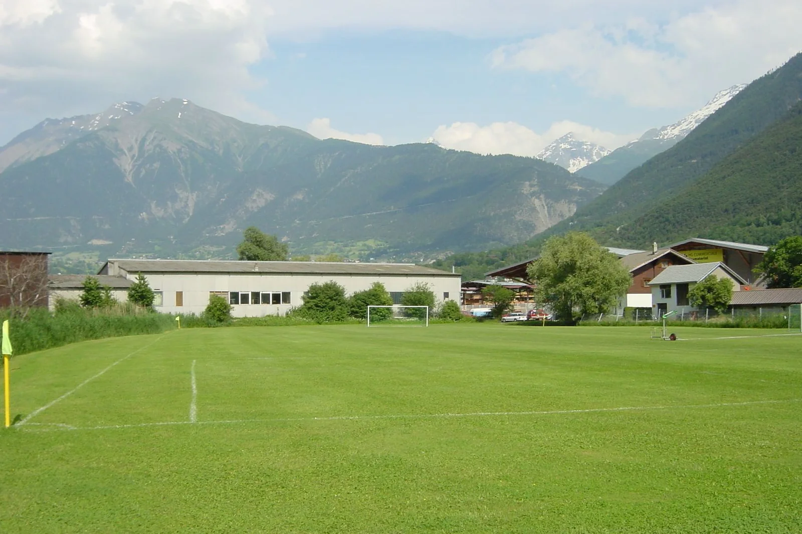 Fussball-Anlage Sportcenter Olympica, Schweiz, mit Naturrasen