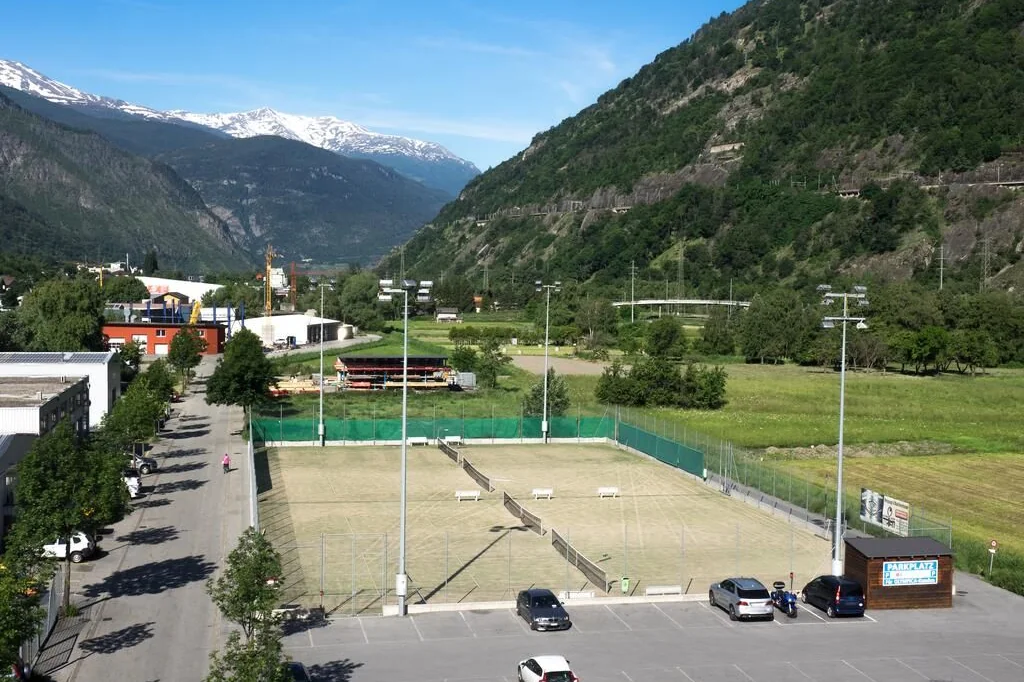 Sportcenter Olympica, Tennisplätze, Brig, Schweiz