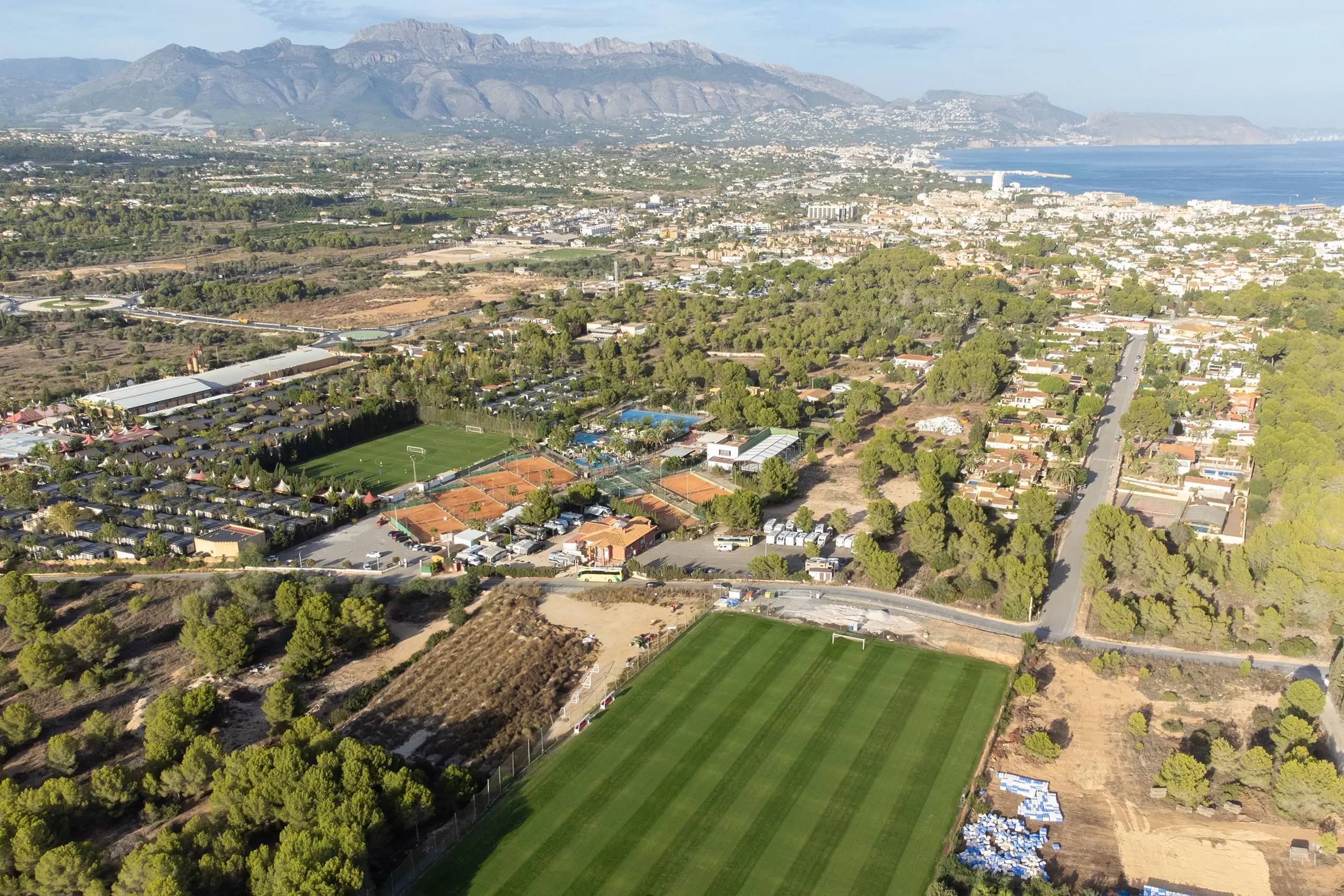 Fussball-Anlage Garden, Naturrasen, Alfaz del Pi, Spanien