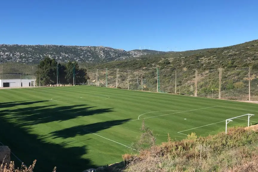 Terrain de football du Santa Maria Polo Club, Espagne, avec gazon naturel