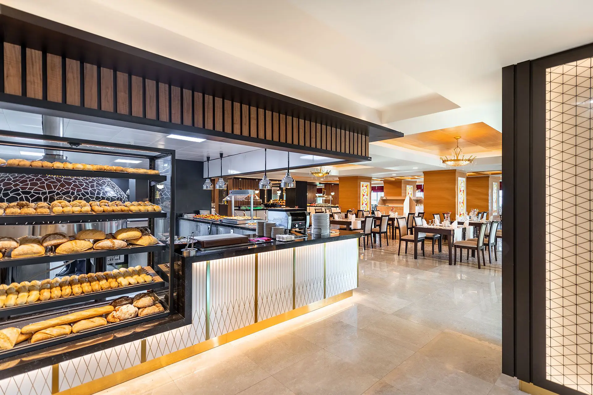 Kamelya Selin Hotel, breakfast buffet, Side, Turkey