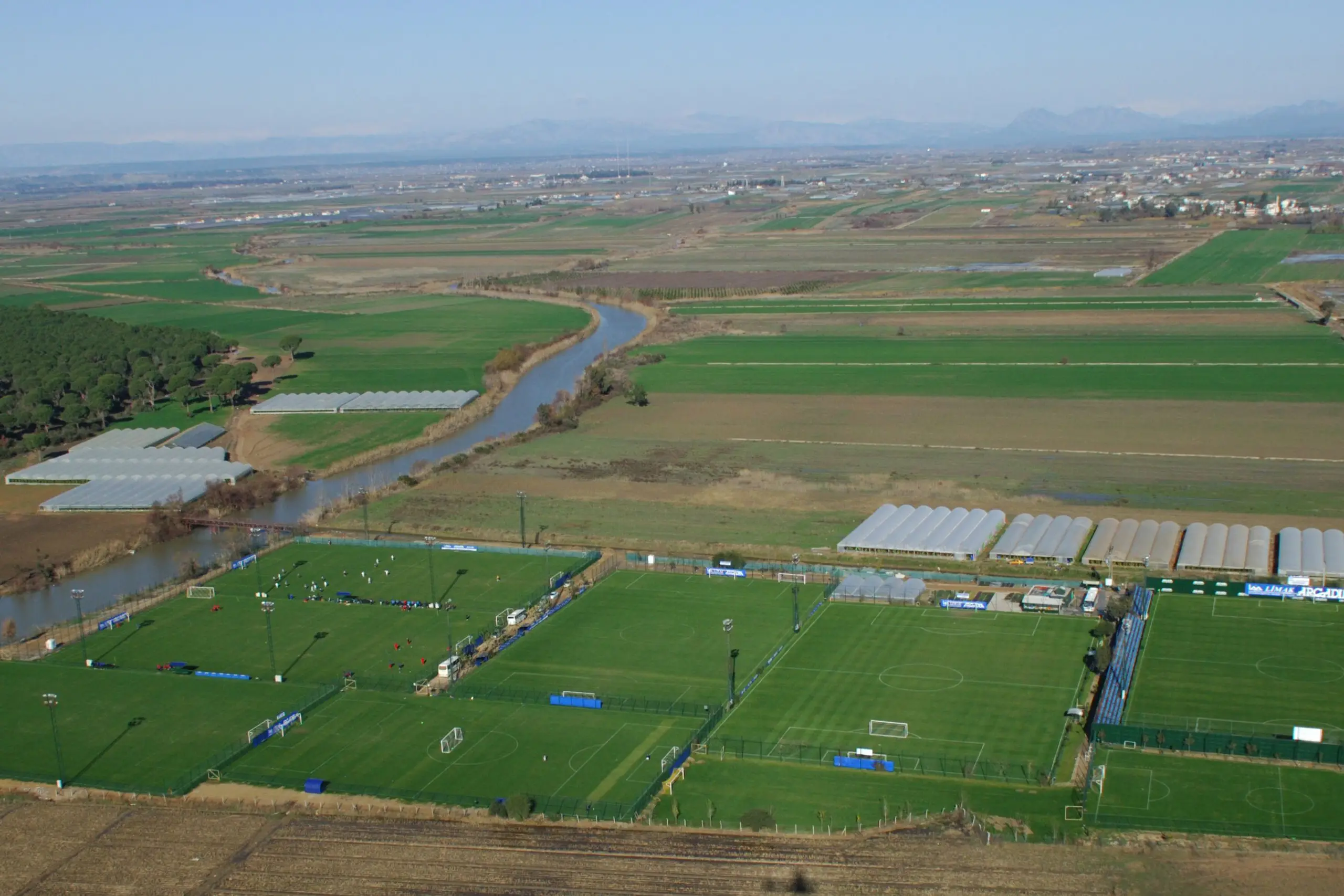 Limak Arcadia Sport Resort soccer facility, Turkey, with natural grass, near the sea
