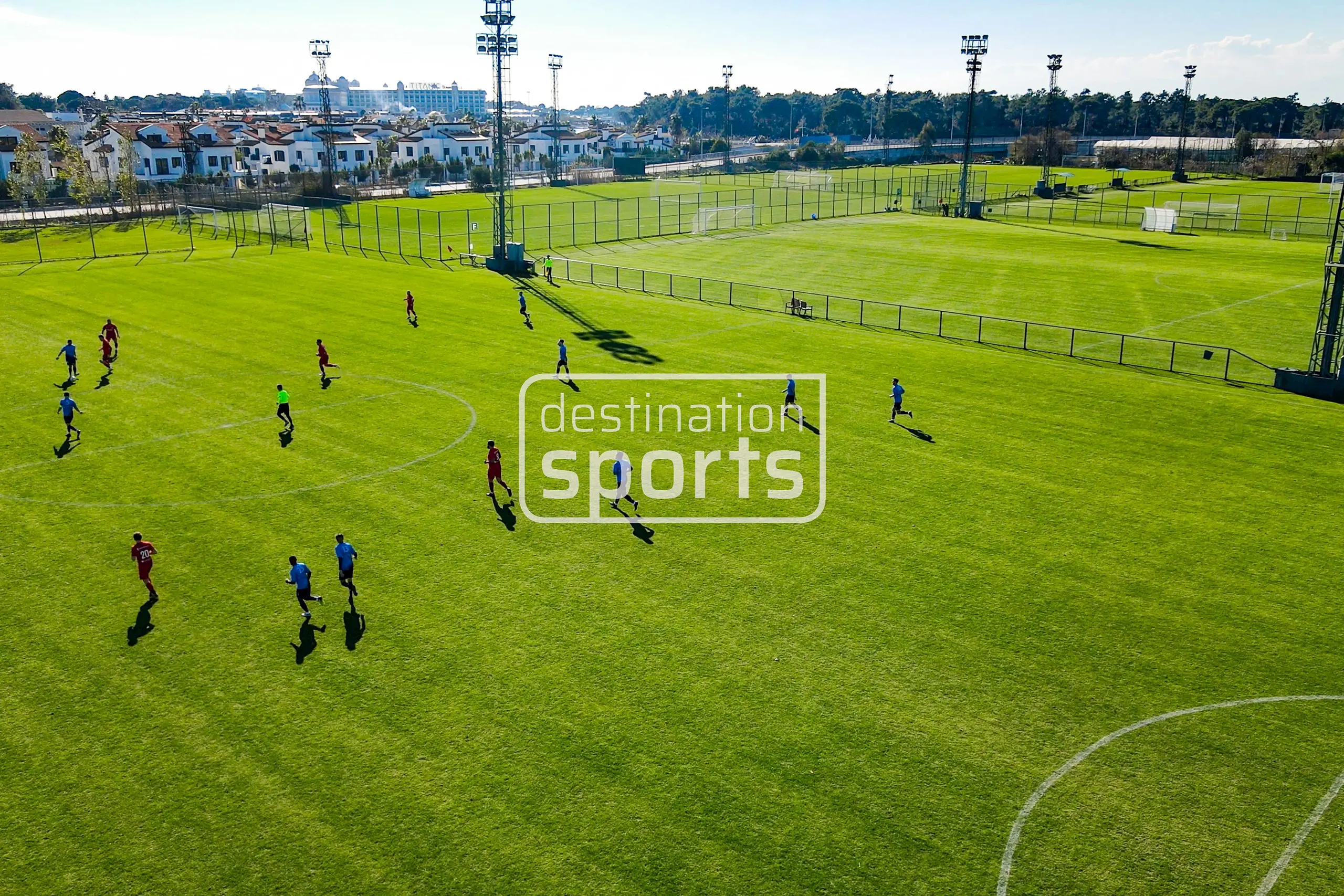 Limak Sport Complex soccer facility, Turkey, with natural grass, near the sea