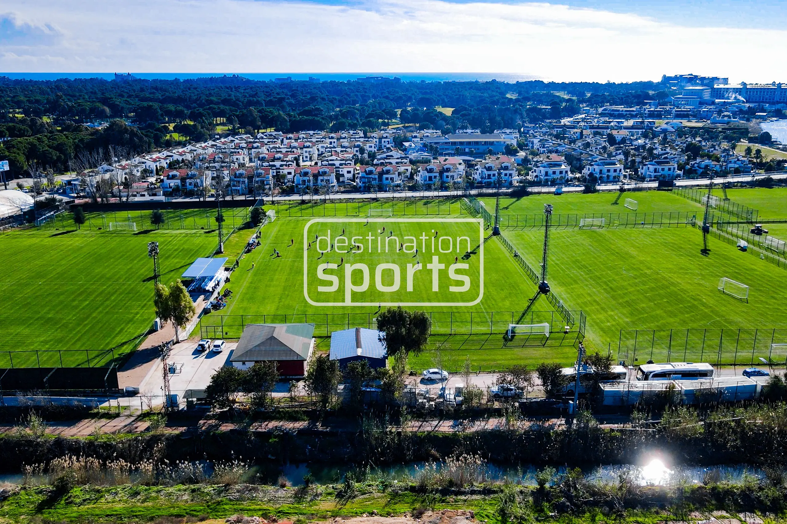 Limak Sport Complex soccer facility, Turkey, with natural grass, near the sea