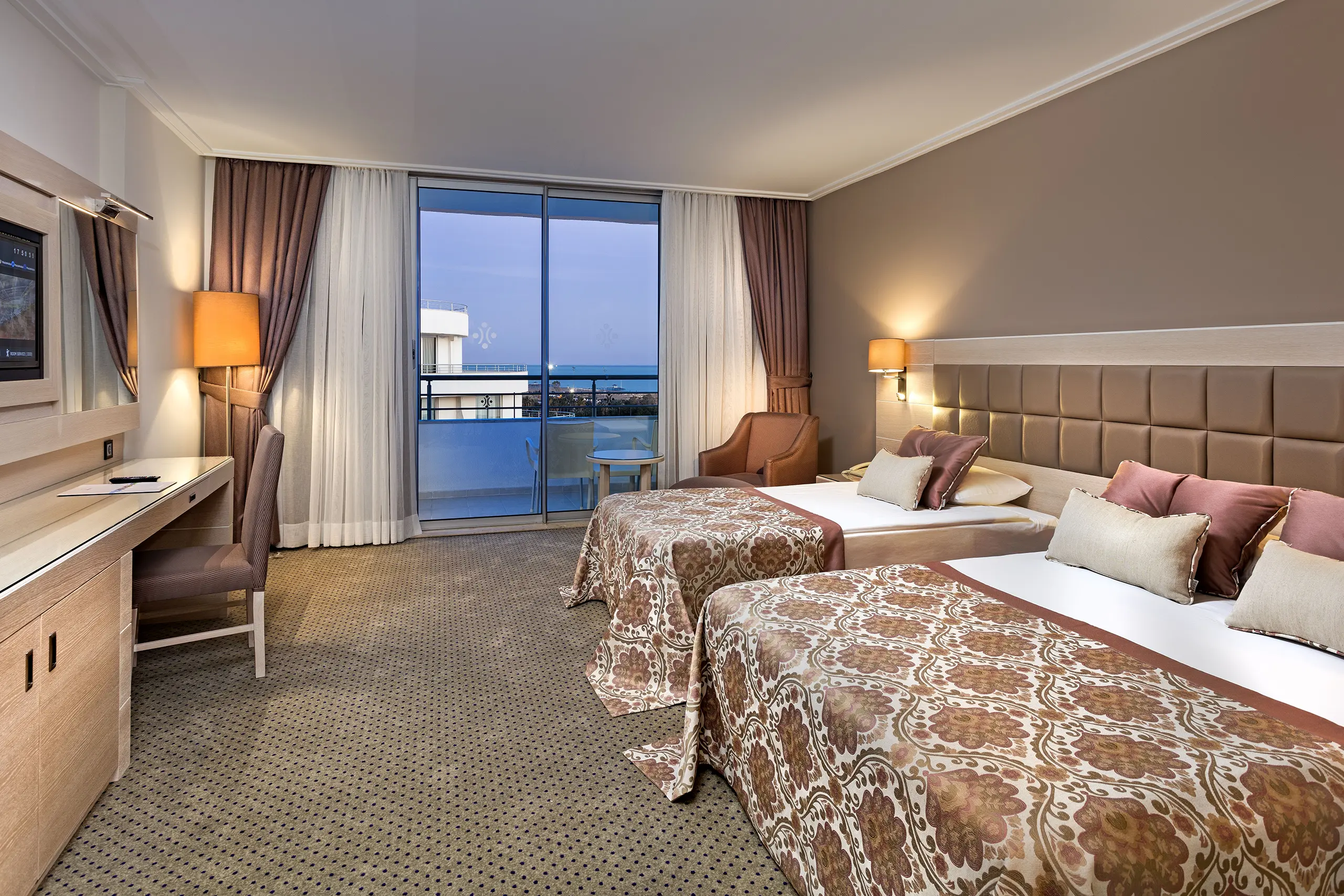 Miracle Resort Hotel, Twin Room, Lara, Turkey