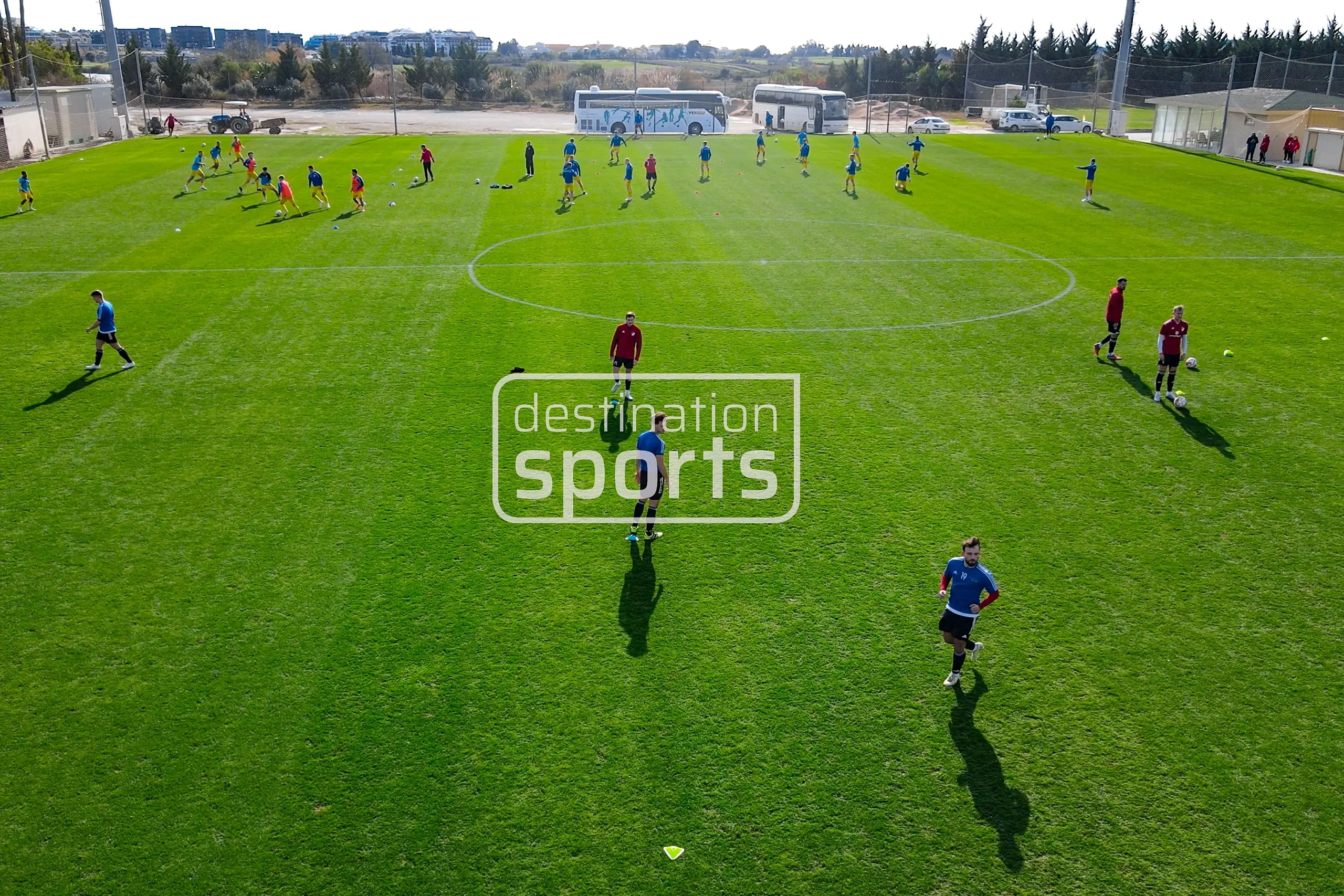 Side Star Resort soccer field, Turkey, with natural grass, near the sea
