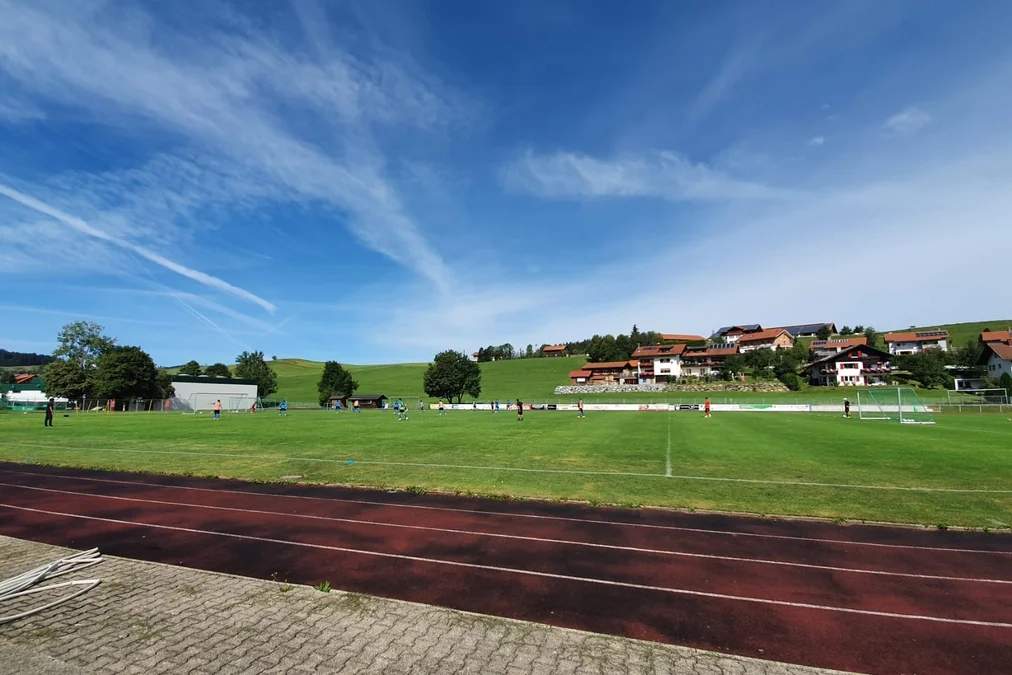 Soccer facility in Oberstaufen, Germany, with natural grass
