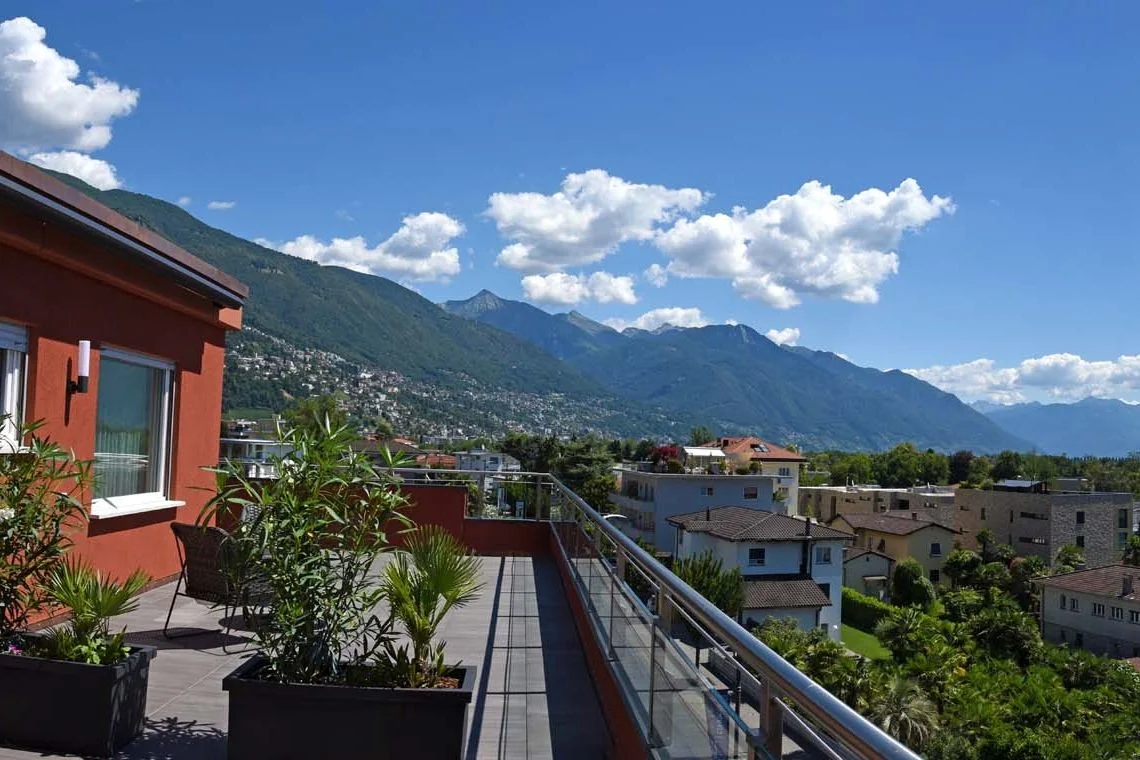 Hotel Polo, Aussicht, Ascona, Schweiz