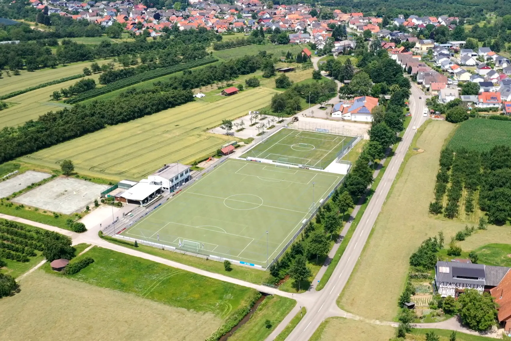 SC Durbachtal football facility, Germany, with artificial grass