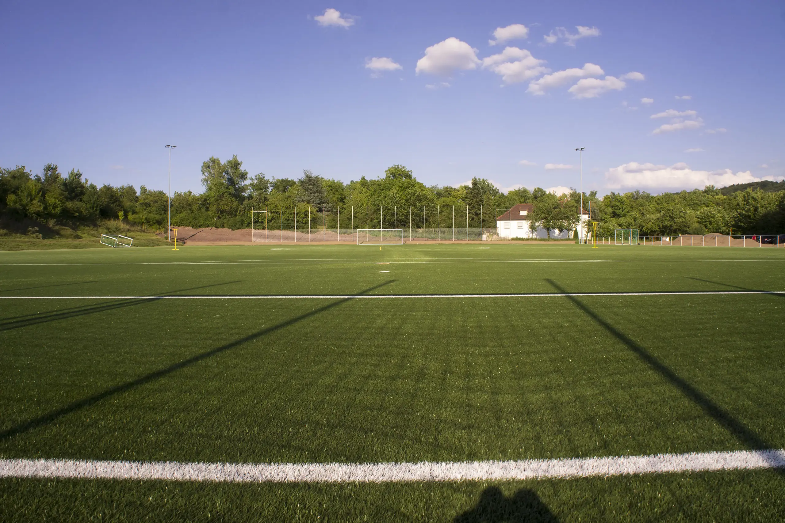Geiselwind soccer facility, Germany, with natural grass