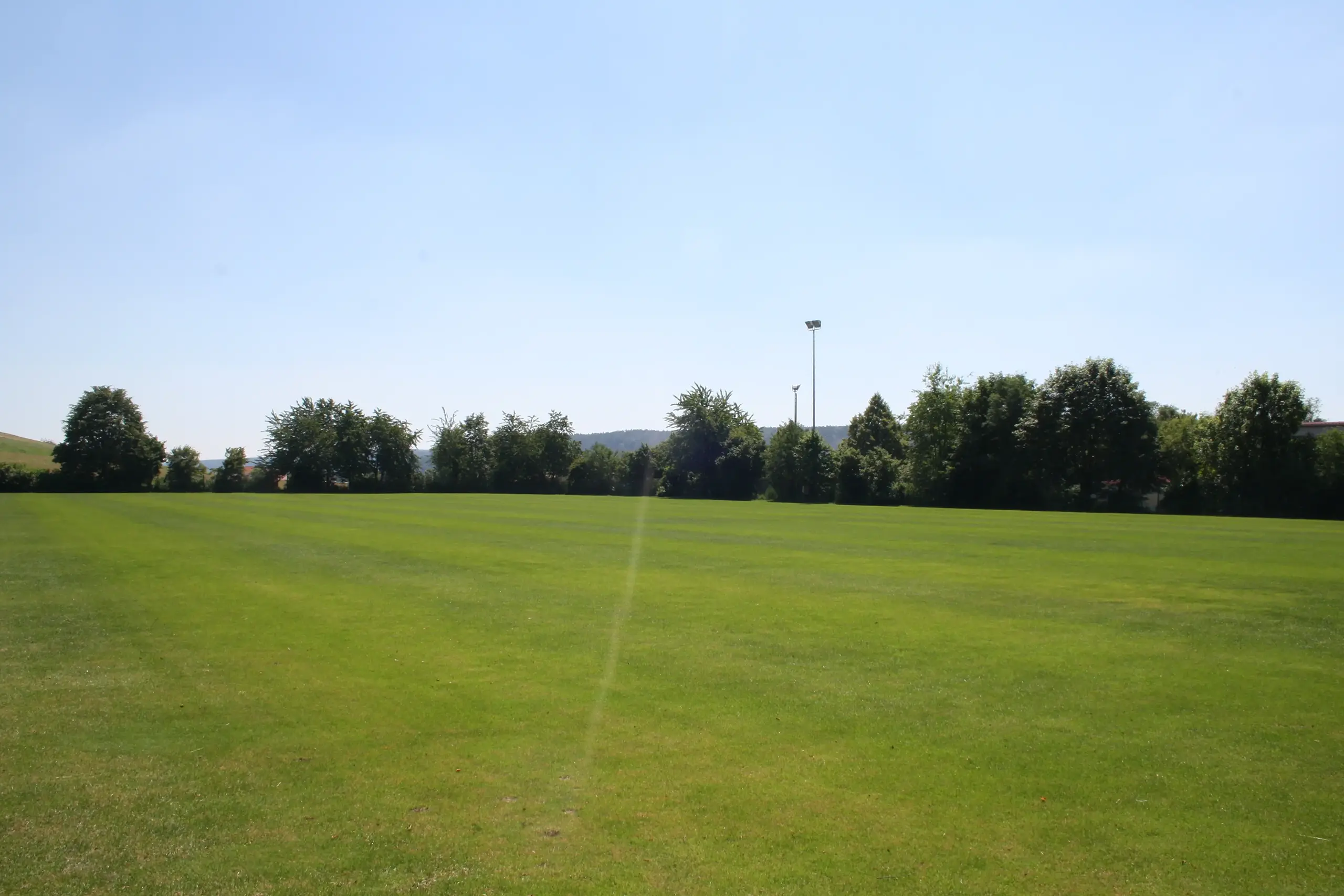 Geiselwind soccer facility, Germany, with natural grass