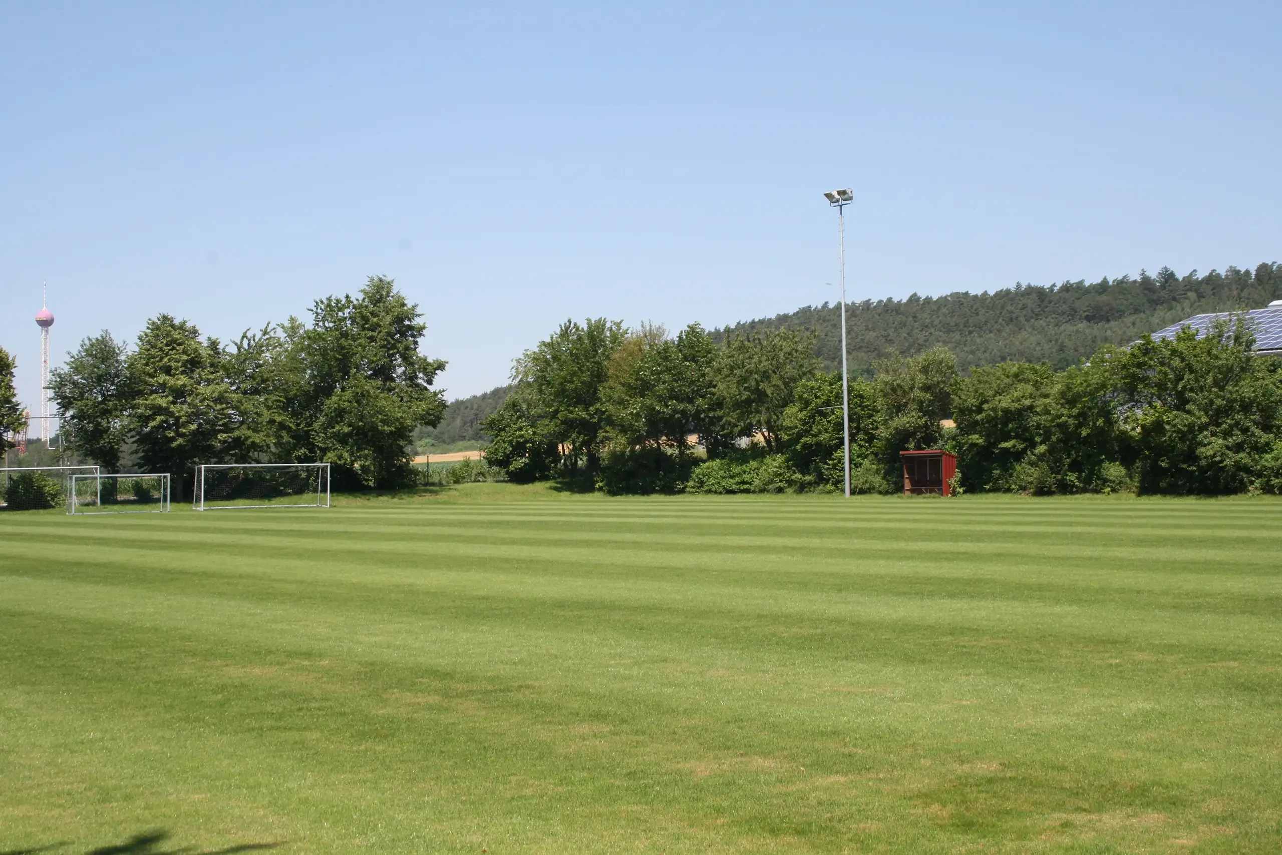 Geiselwind soccer facility, Germany, with natural grass