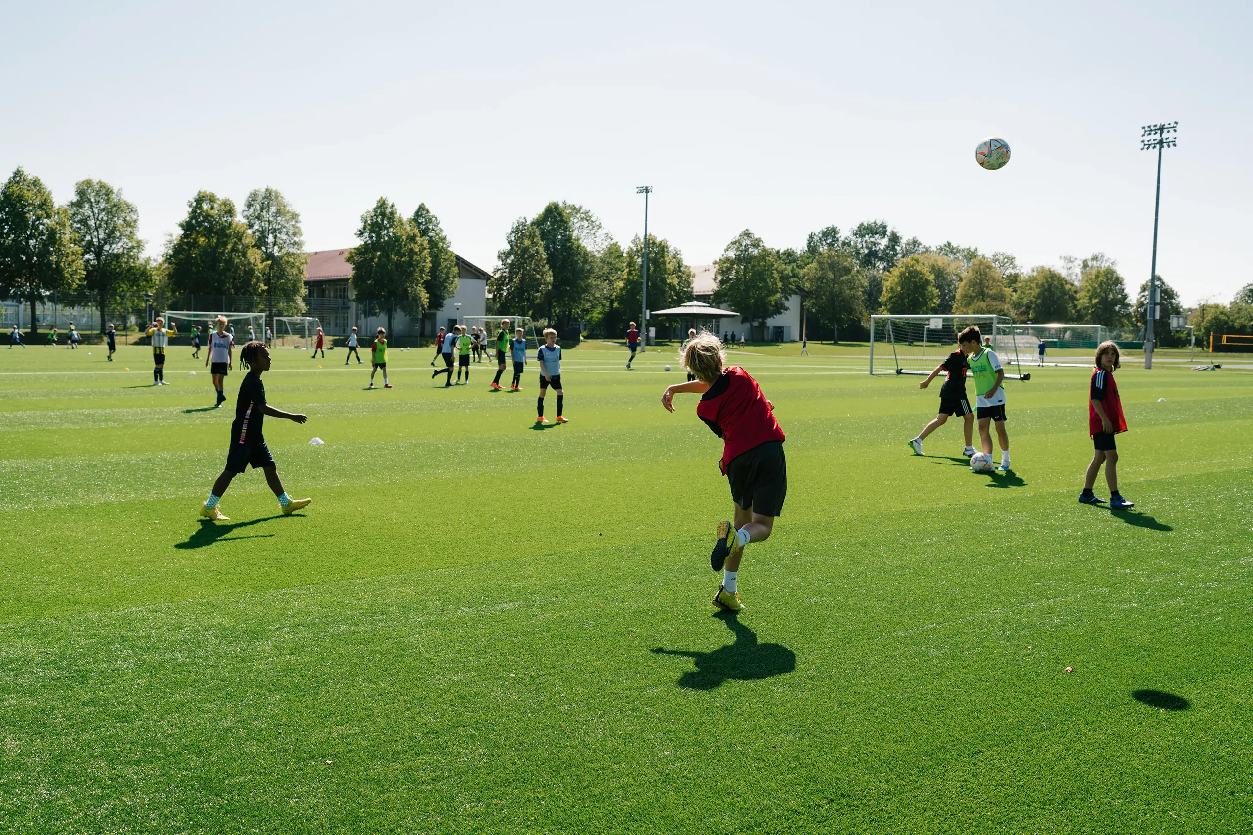 Oberhaching soccer field, with natural grass