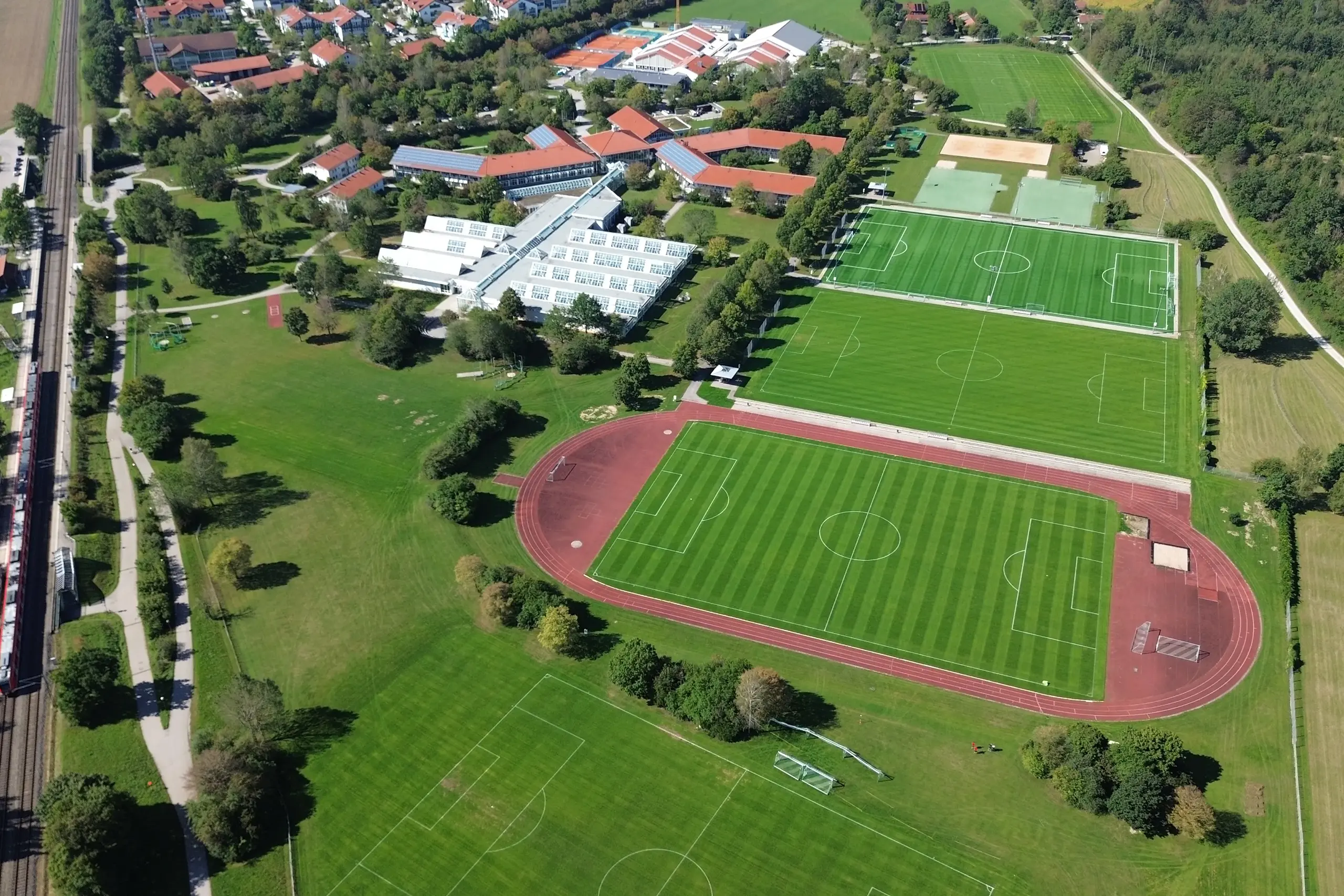 Oberhaching soccer field, with artificial turf