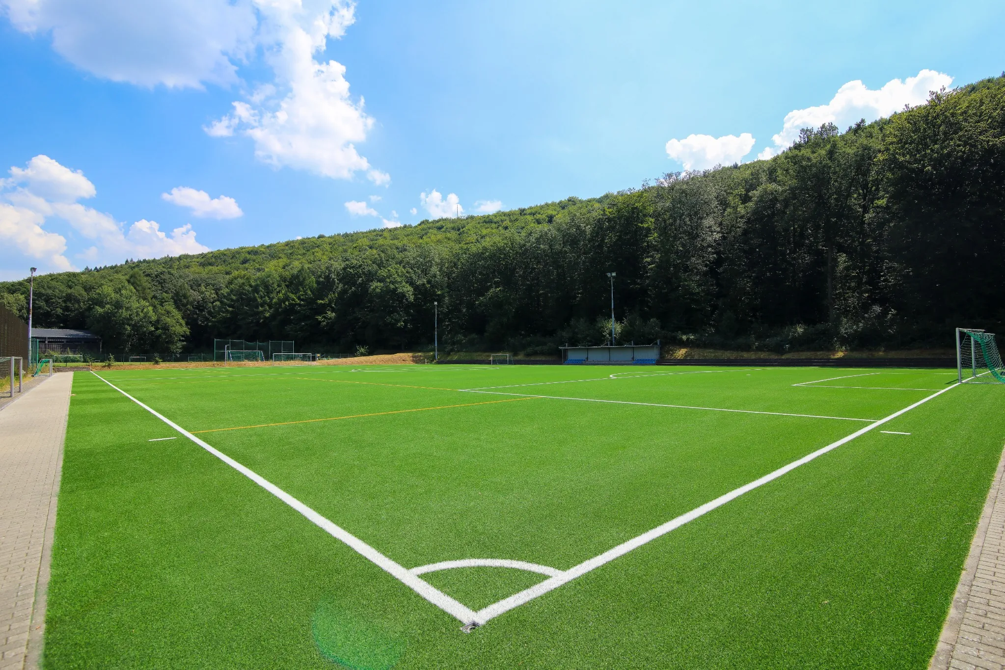 Soccer facility Sportcampus Saar, Germany, with artificial grass