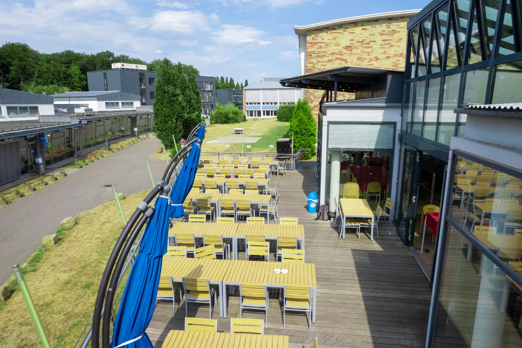 Sportcampus Saar, terrace, Saarbrücken, Germany