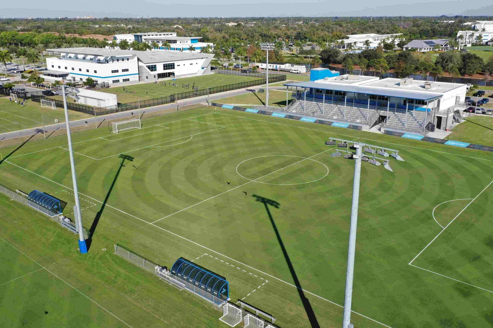 Fussball-Anlage Bradenton, USA, mit Naturrasen