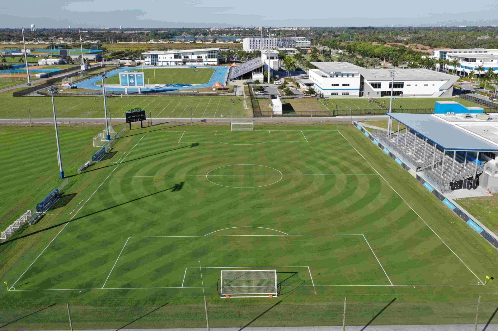 Fussball-Anlage Bradenton, USA, mit Naturrasen