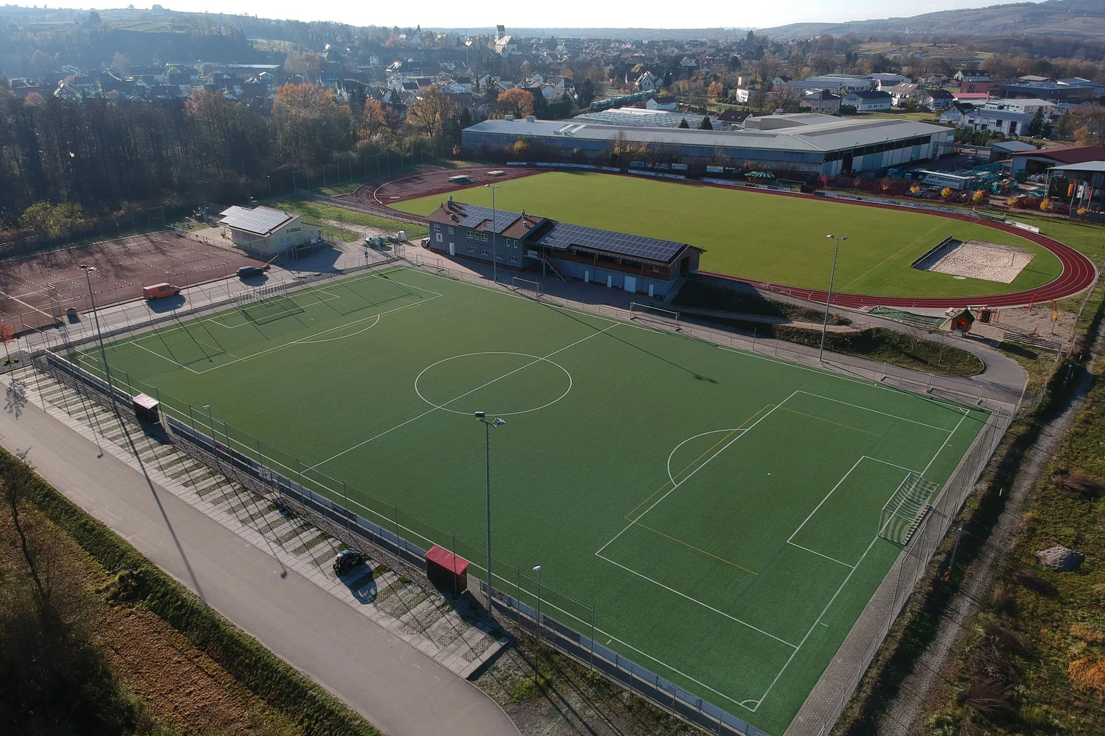 Umkirch soccer facility, Germany, with artificial turf