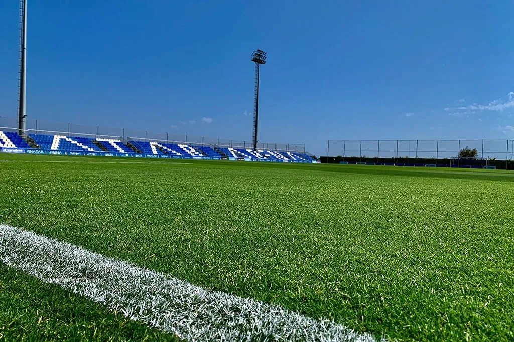 Fussball-Anlage Pinatar Arena, Spanien, mit Naturrasen
