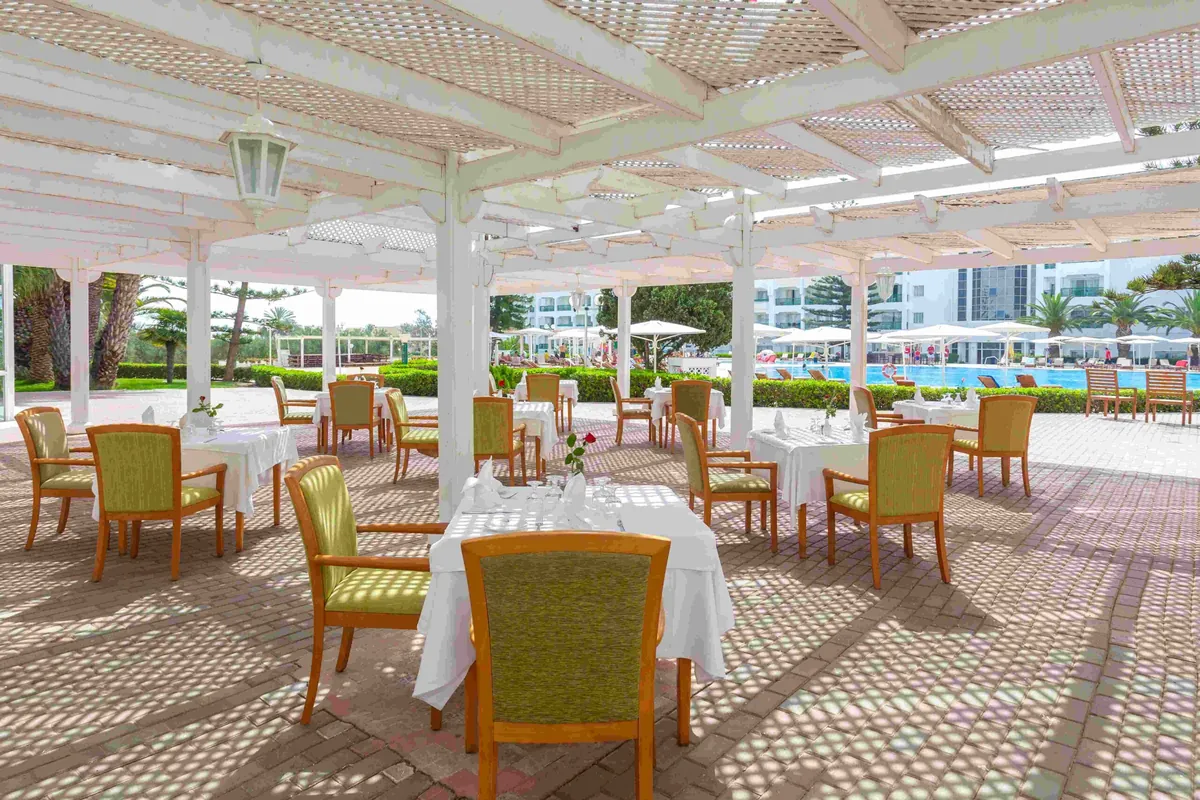 Hotel El Mouradi Palace, Terrasse, Port El Kantaoui, Tunesien